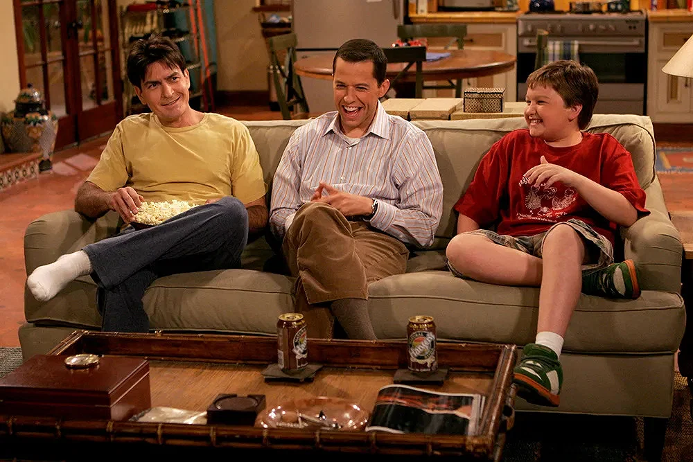 Charlie Sheen in Two and a Half Men.