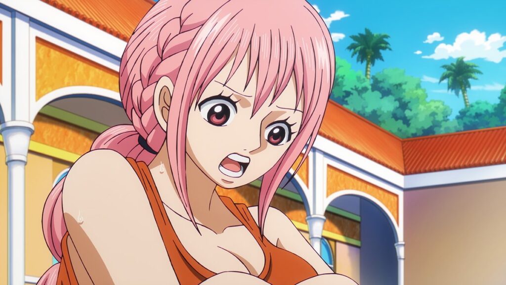Rebecca listening to Vegapunk's message