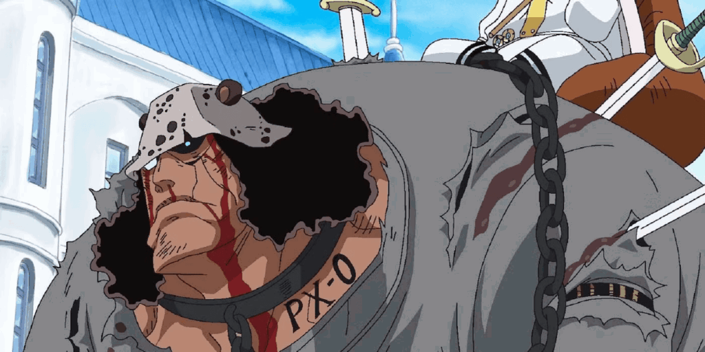 Kuma enslaved in One Piece.