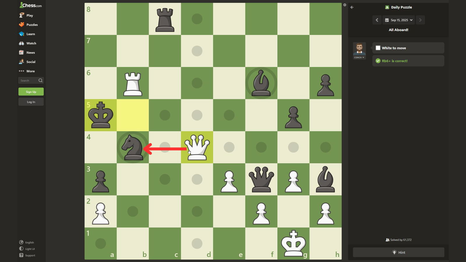 Today's Chess.Com Daily Puzzle Solution