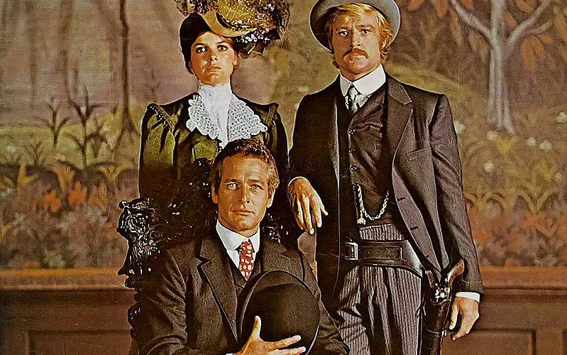 Family portrait of Etta, Butch Casidy, and the Sundance Kid