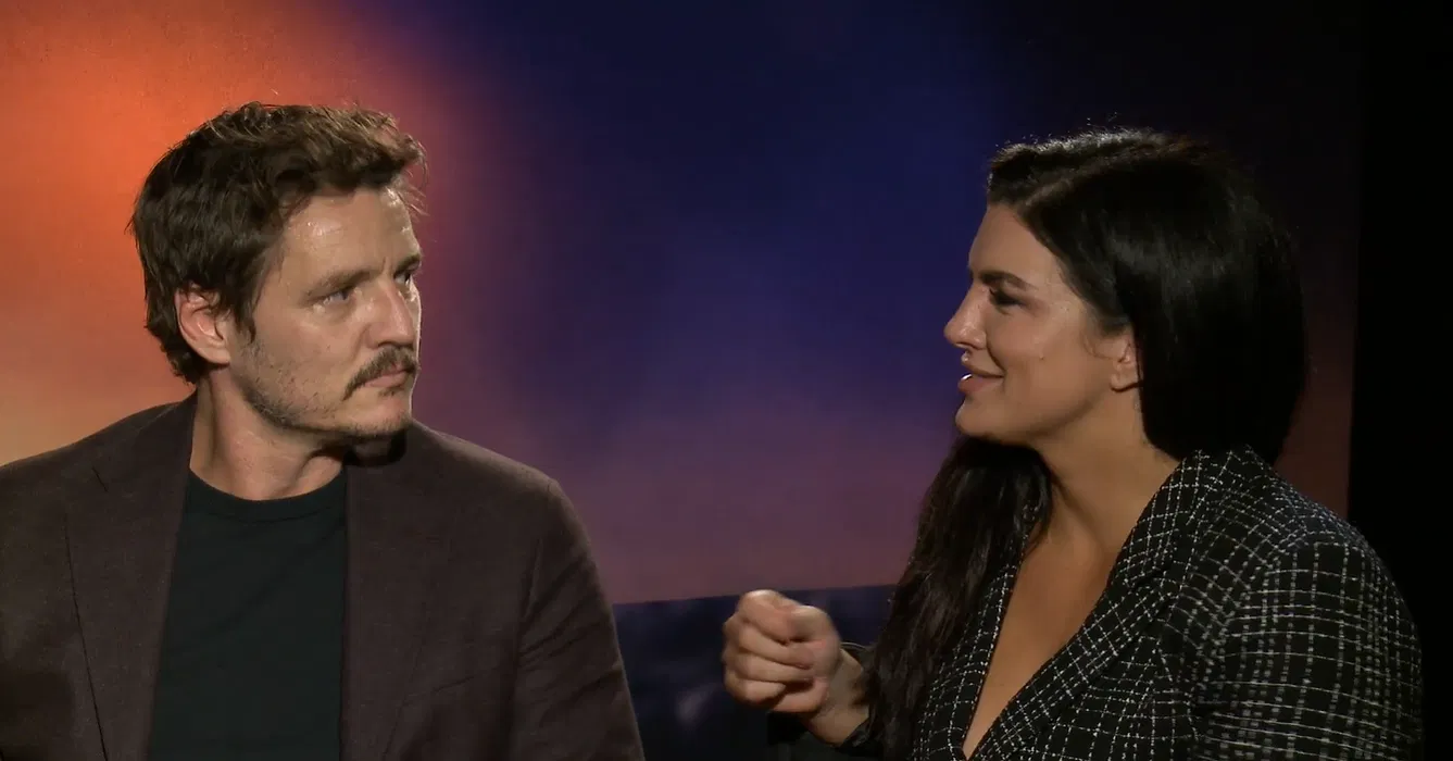 Pedro Pascal , Carl Weathers, Gina Carano in an interview for The Mandalorian