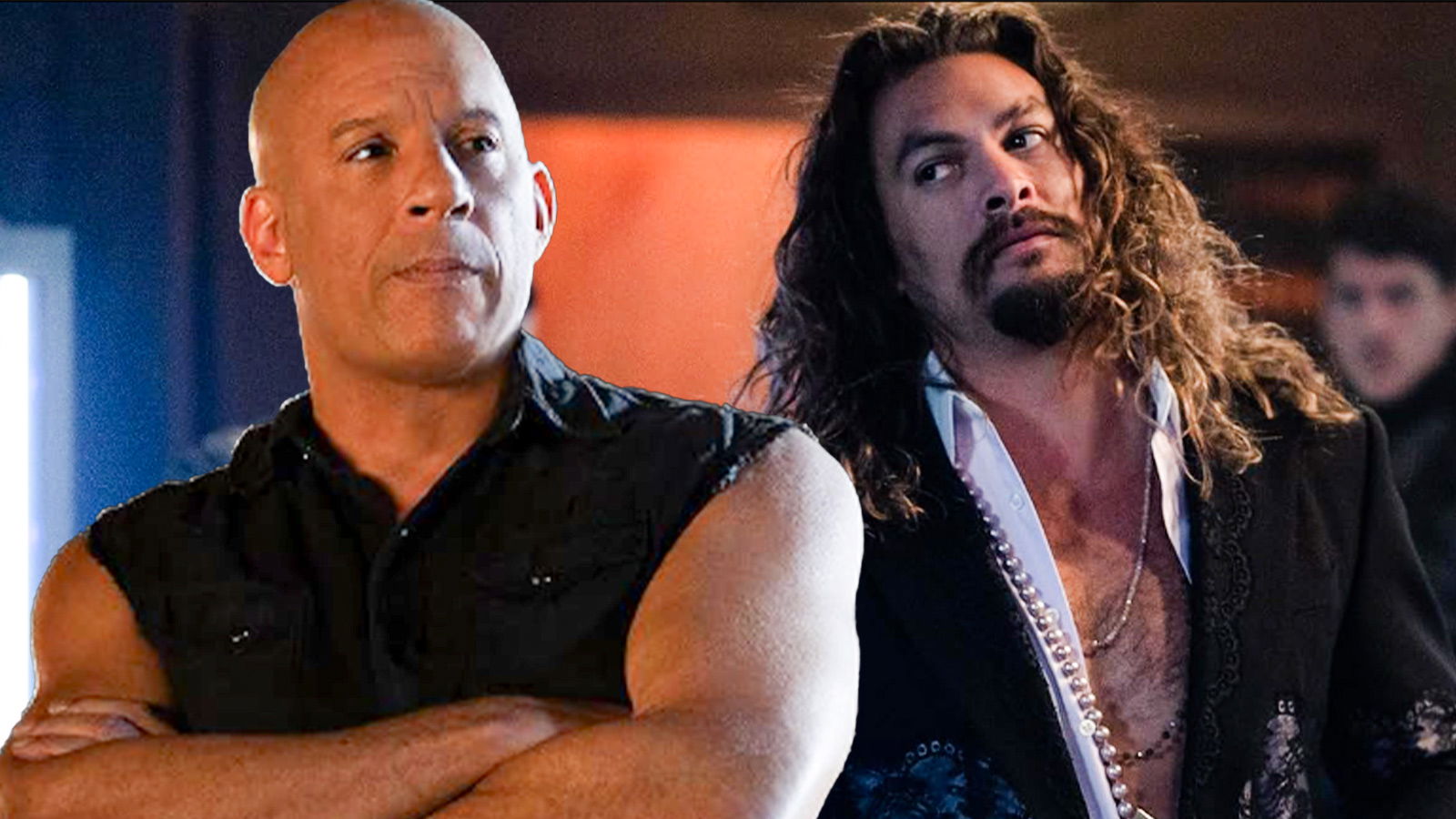 Vin Diesel And Jason Momoa From The Movie " Fast X"
