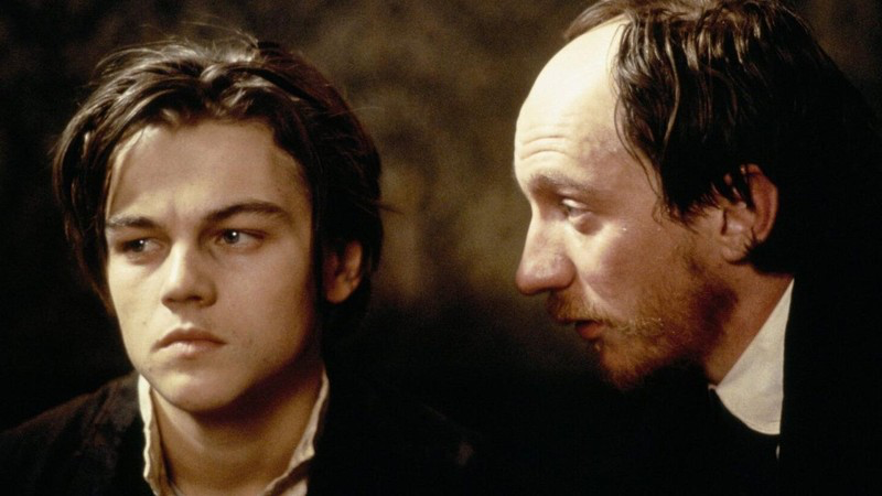 Leonardo DiCaprio with David Thewlis in a still from Total Eclipse.