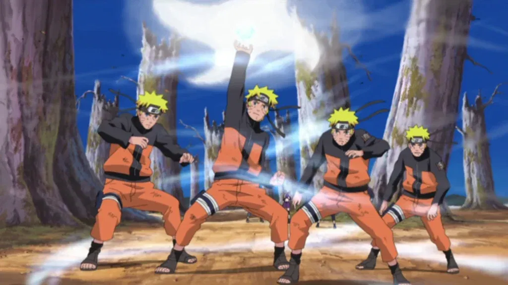 a still from the naruto anime series