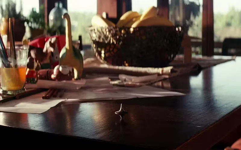 A still of the final scene from Inception.