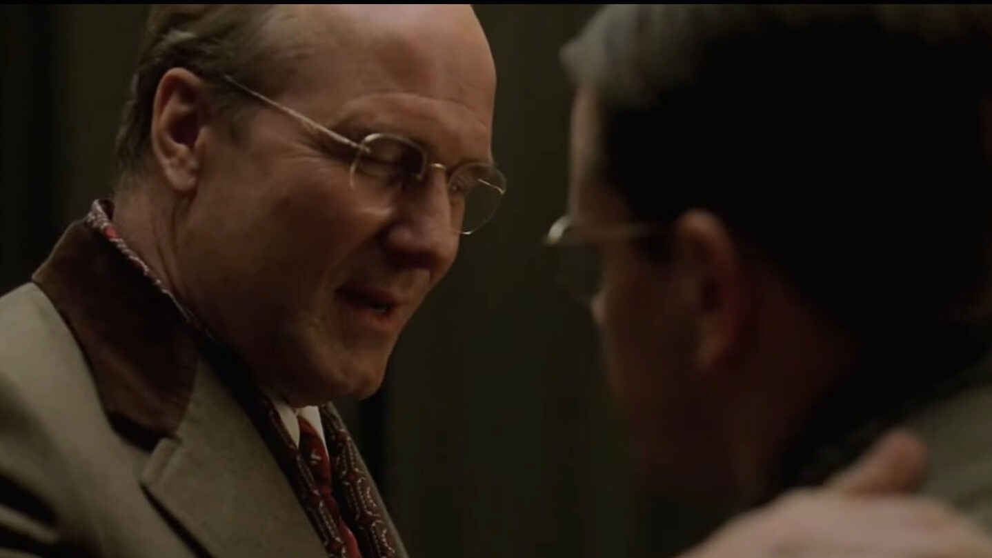A conversation between characters within the intelligence community.