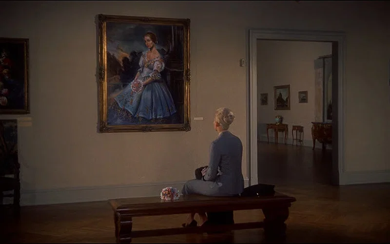 A still of Kim Novak from Vertigo (1958).