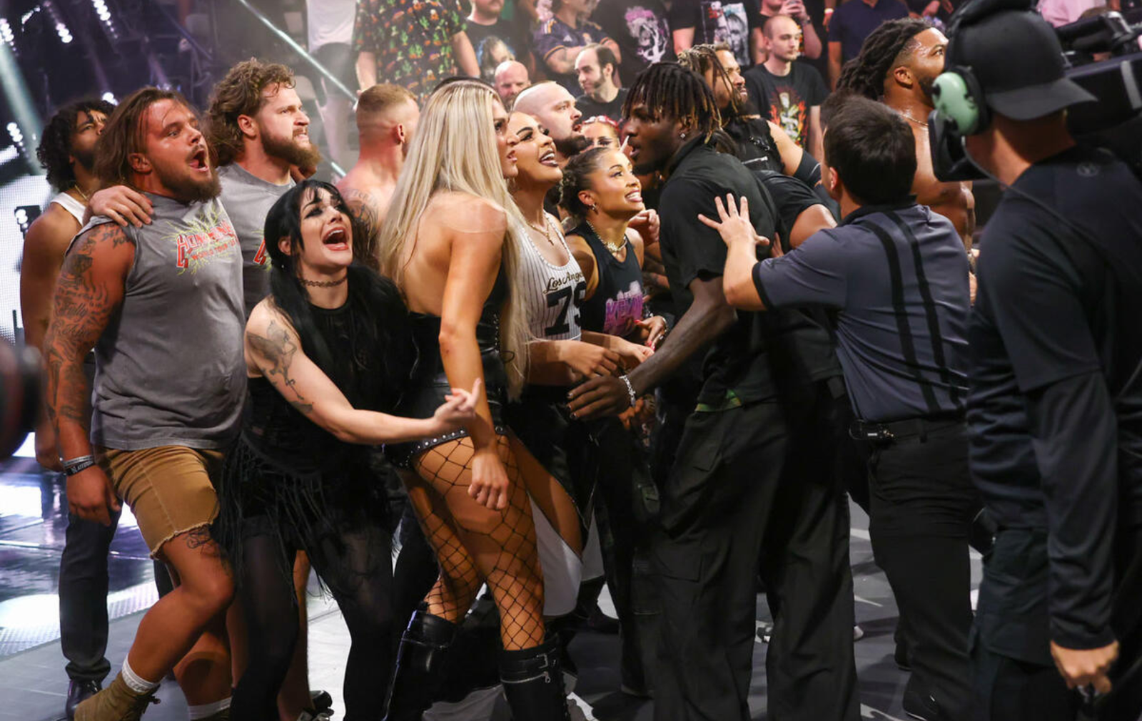 TNA Wrestlers being controlled by security