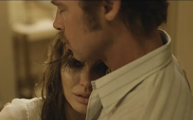 Angelina Jolie and Brad Pitt as Vanessa and Roland in By the Sea
