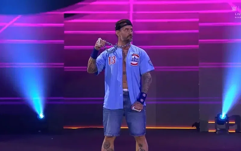 CM Punk making his WWE entrance