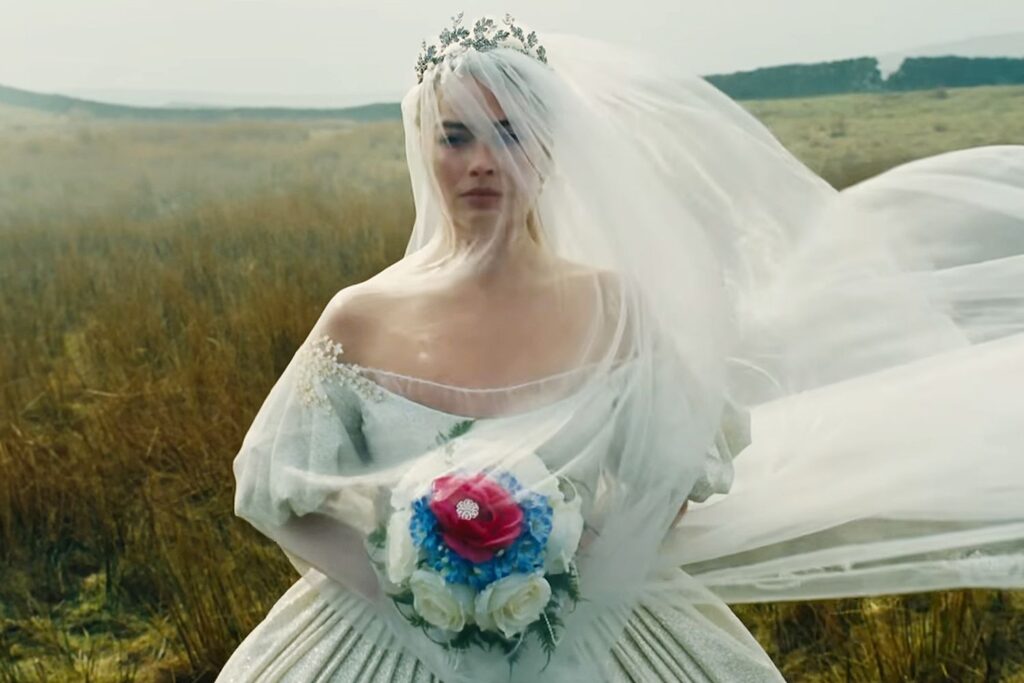 Margot Robbie in a still from Wuthering heights