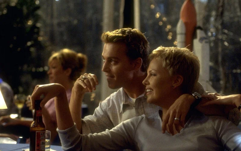 Johnny Depp and Charlize Theron in The Astronaut's Wife