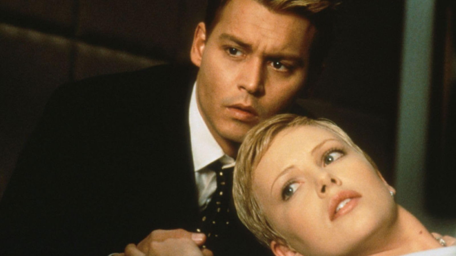 Johnny Depp and Charlize Theron in The Astronaut's Wife 
