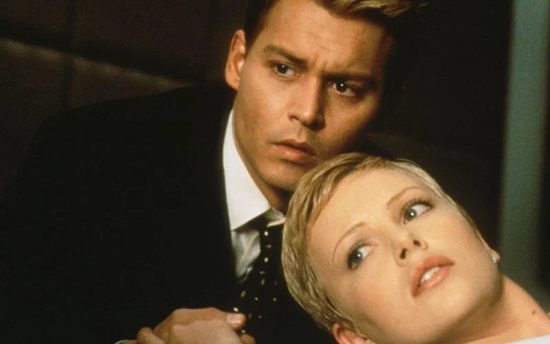 Johnny Depp and Charlize Theron in The Astronaut's Wife