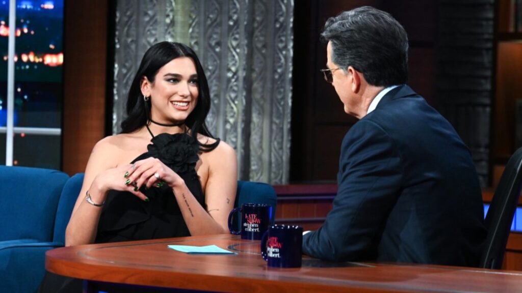 dua lipa the late show with stephen colbert