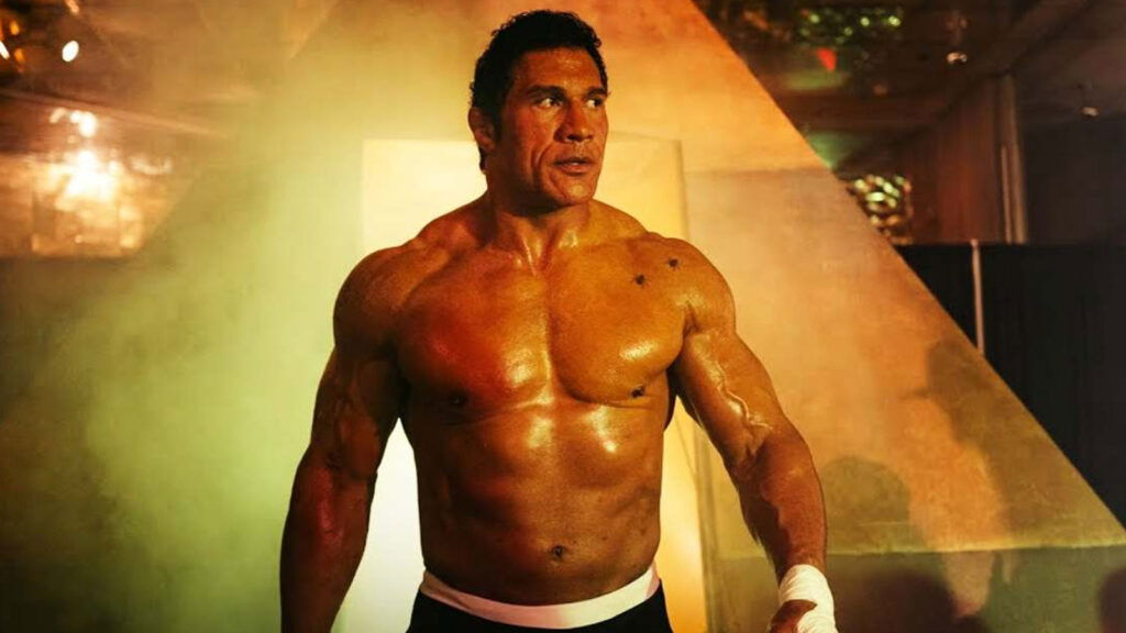 Dwayne Johnson in the smashing machine