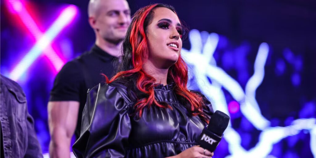 Ava Raine with the mic