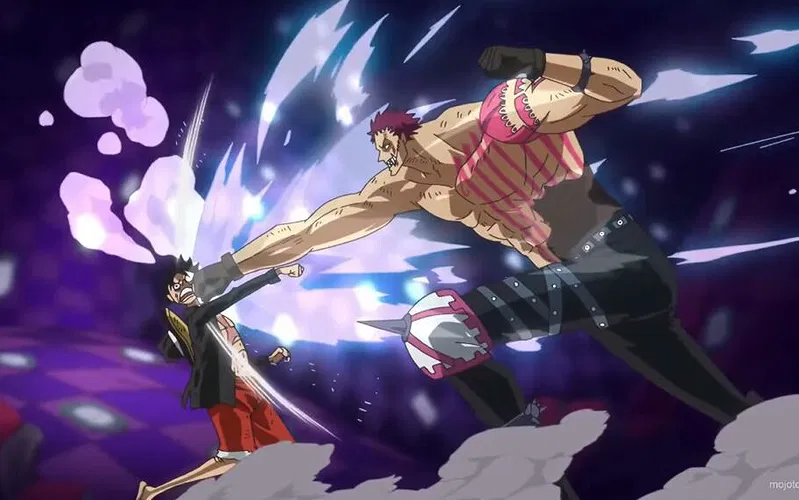 Luffy đấu với Katakuri trong One Piece
