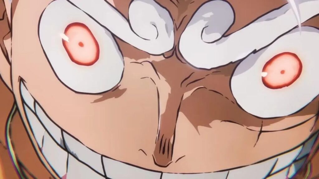 Luffy's Gear 5 in One Piece episode 1100