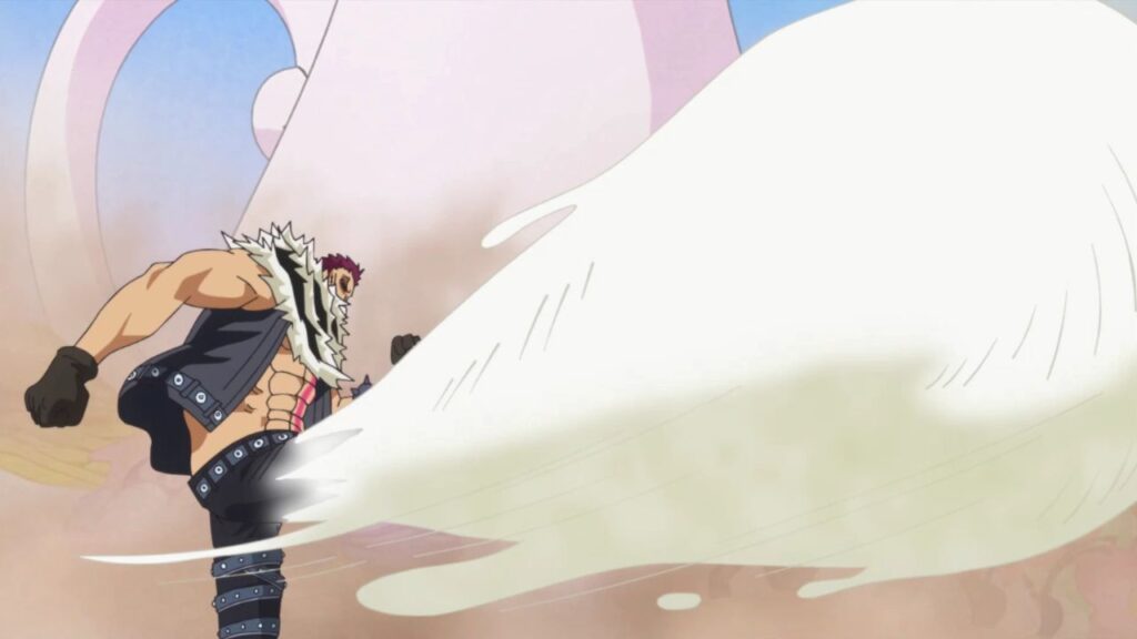 Katakuri's Mochi powers in One Piece.