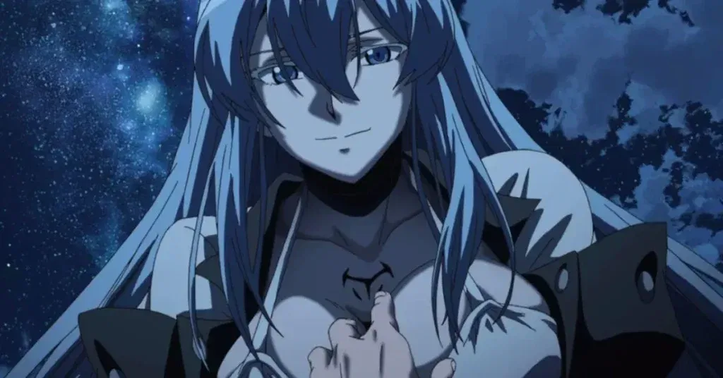 Esdeath is a high-ranking general in Akame ga Kill!