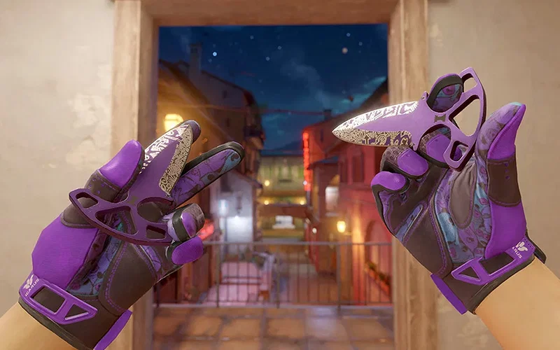 What Is Animgraph 2 in Counter-Strike 2? Everything You Need to Know 7 Counter-Strike 2 screenshot showing the knife inspecting animation for a pair Shadow Daggers.