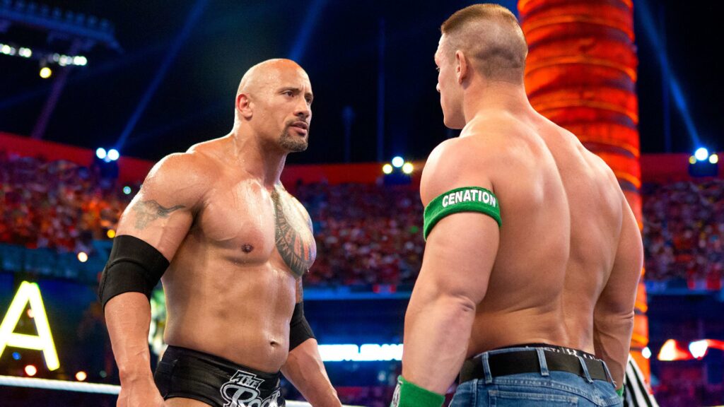 The Rock against John Cena at WrestleMania 28