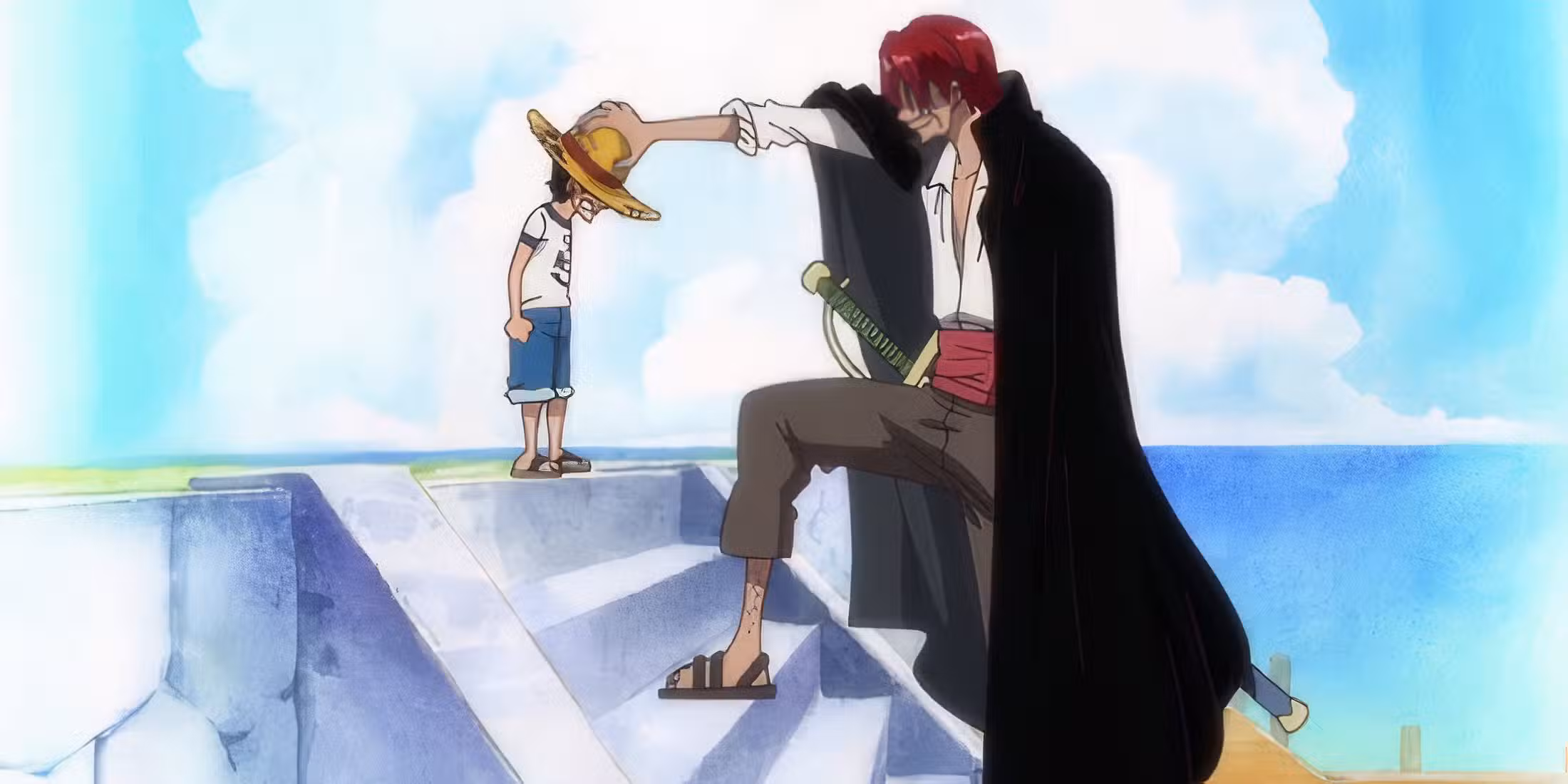 Luffy and Shanks