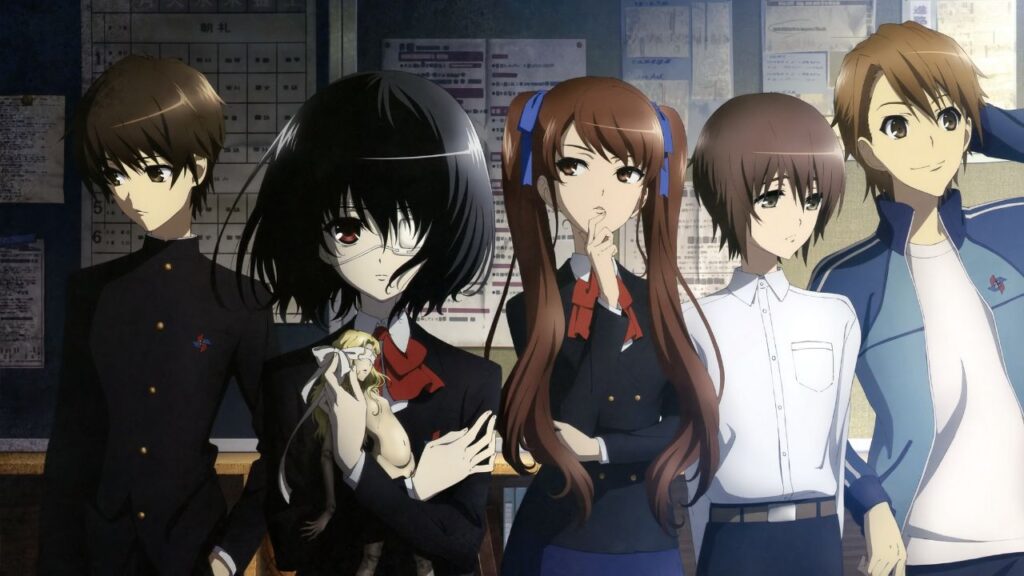 The main characters from Another anime. 