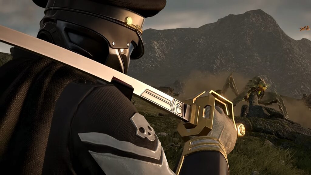 CommissarKai Opines On Helldivers 2 Creator Controversy, Community Development & More (Part 2) 7 A close-up of the Masters of Ceremony armor set in Helldivers 2.