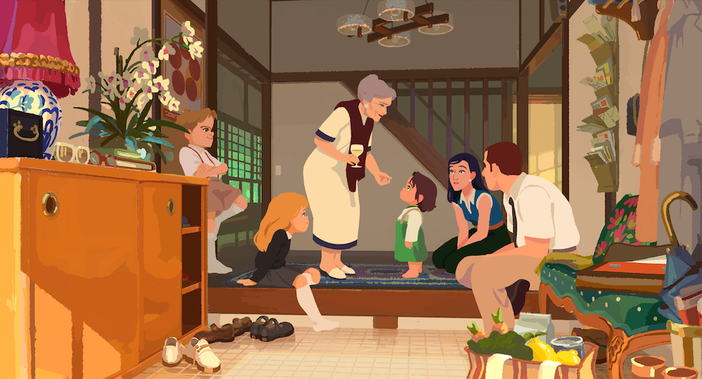 Little Amélie or the Character of the Rain Review — A Beautiful Tale of Growing Up and Finding Love in People 1 Little Amélie or the Character of the Rain A Belgian family stands around the baby of the family.