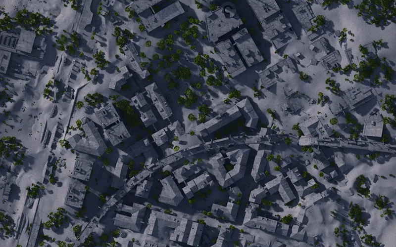 ARC Raiders Buried City map with Dog Collar locations.