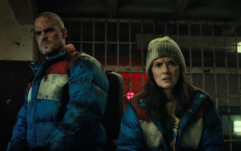 David Harbour and Winona Ryder in Stranger Things