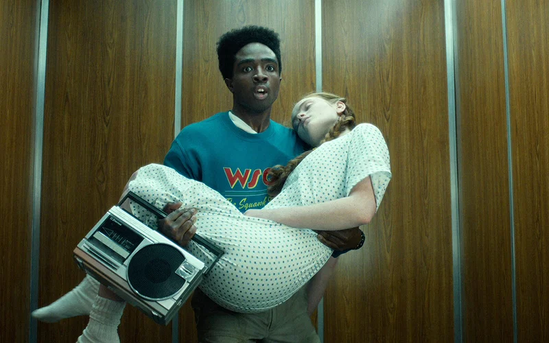 Caleb McLaughlin and Sadie Sink
