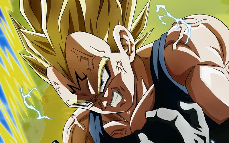 Majin Vegeta đang tăng sức mạnh