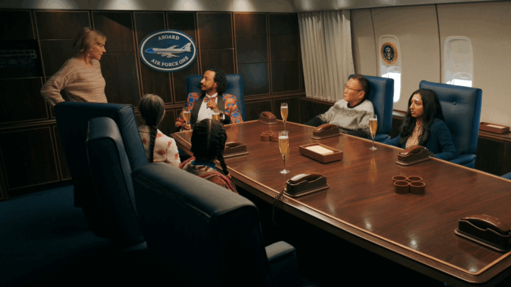 Rhea Seehorn and the cast of Pluribus