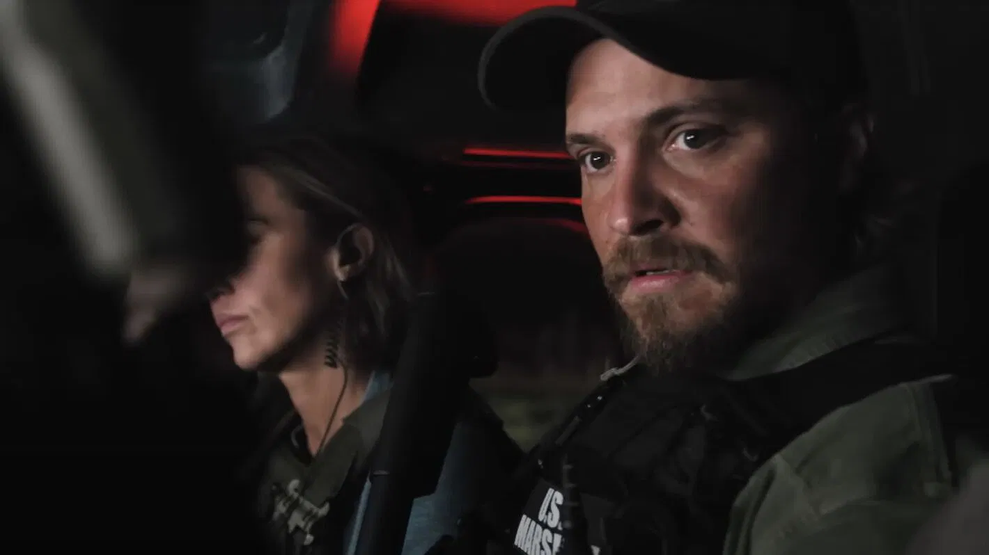 luke grimes as kayce dutton in y: marshals