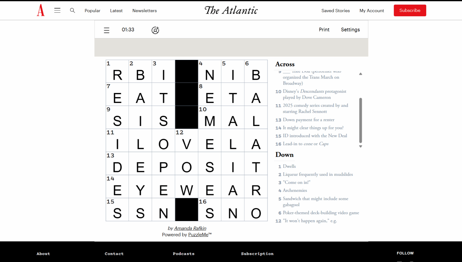The Atlantic Games Answers for Today (November 12, 2025)