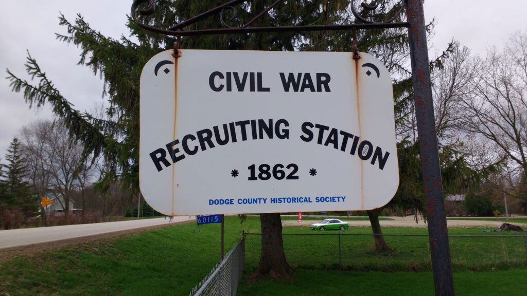 civil war recruiting station in 1862