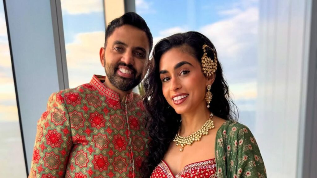 Akaash Singh and his wife Jasleen Singh