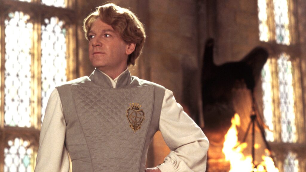 Gilderoy Lockhart looking boastful in the Harry potter films
