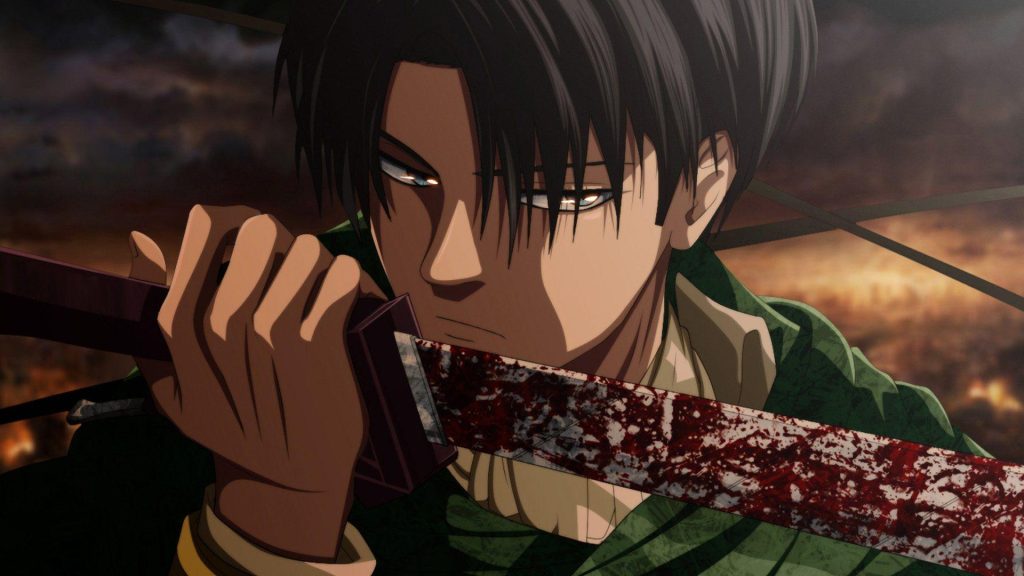 a still from the attack on titan anime