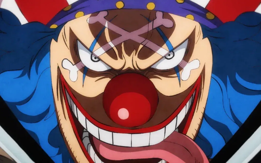 Buggy laughing maniacally from One Piece