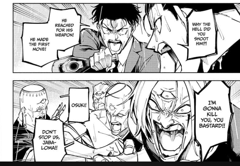 Một cảnh trong Jujutsu Kaisen Modulo Chương 12.