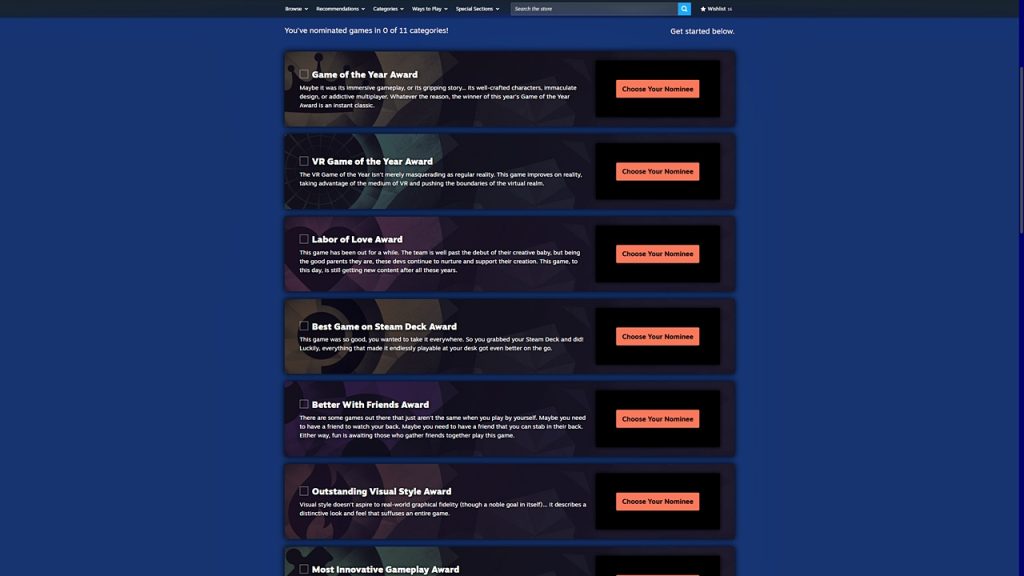 How To Cast Your Own Votes For The Steam Awards 2025 Nominations Step Steam Awards Nominee Voting 2025 1024x576 