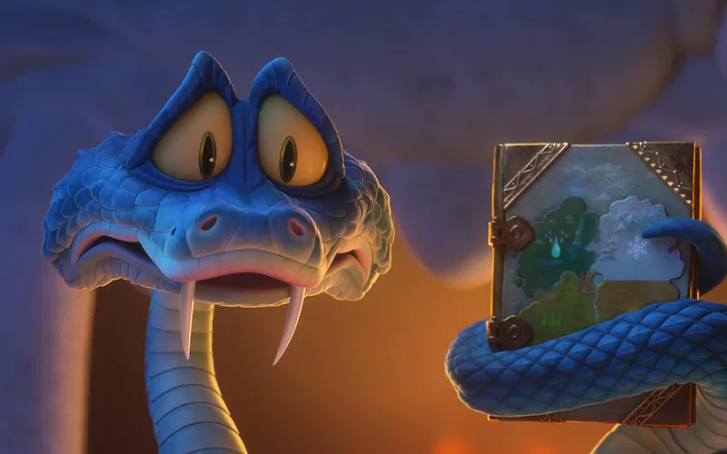 Gary holding up a journal in Zootopia 2