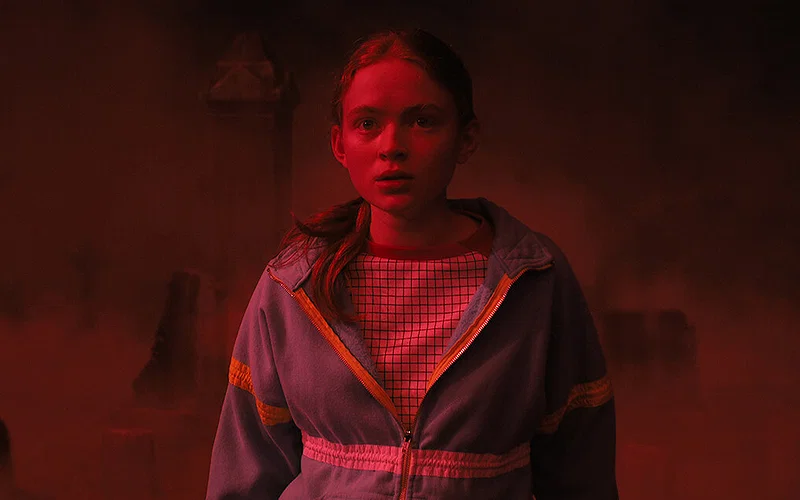 Stranger Things season 5 still featuring Max
