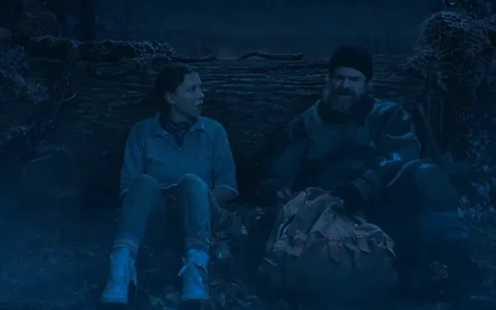 Hopper and Eleven are sitting next to each other.