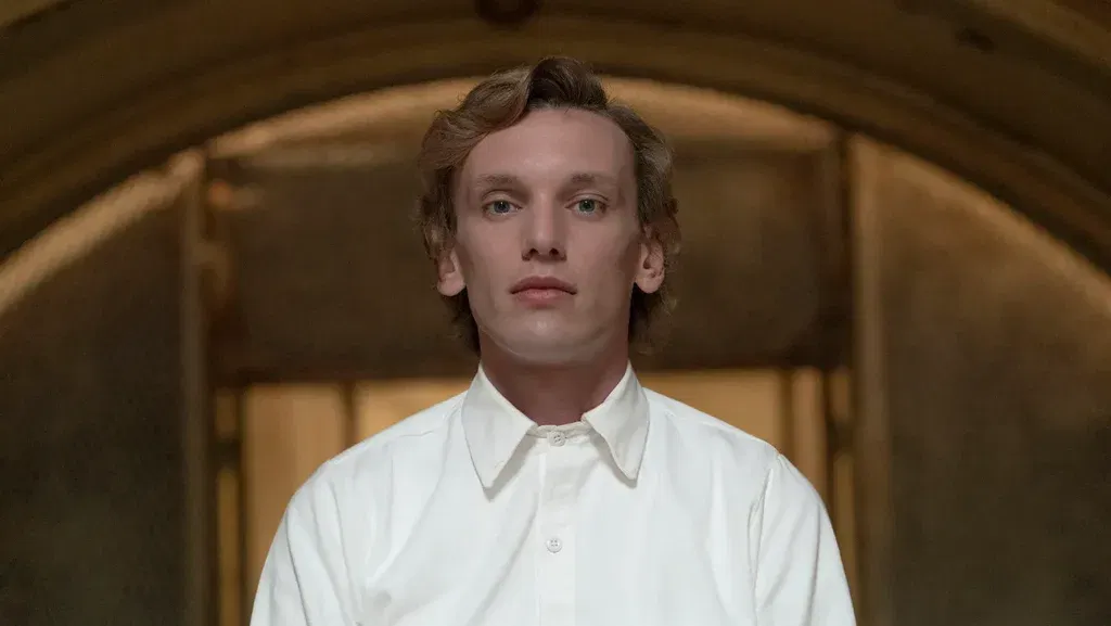 Jamie Campbell Bower as Henry in a still from Stranger Things